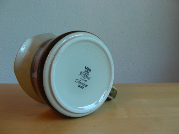 Vintage Rusha fat lava candle pot, lantern