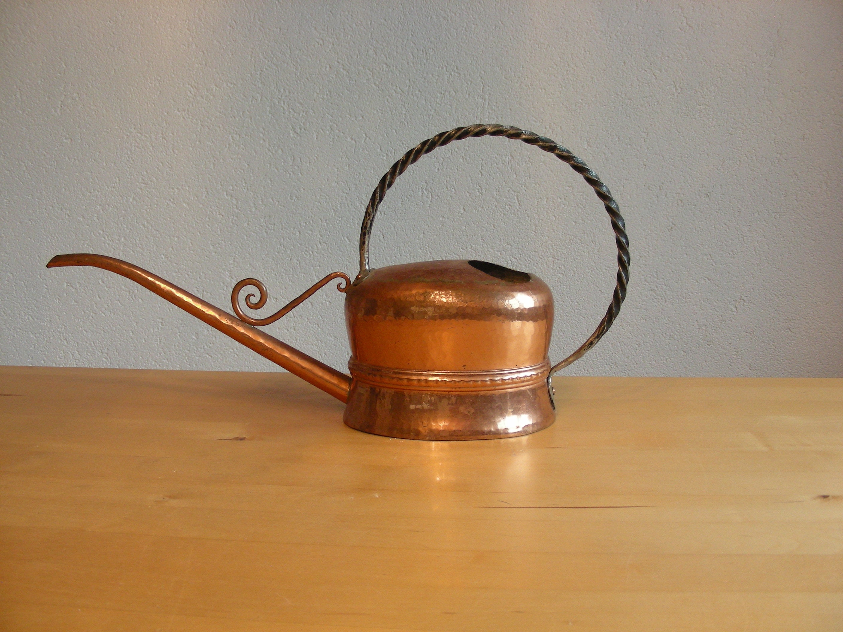 Vintage, midcentury, copper watering can