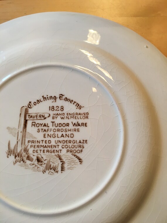 Royal Tudor Wareコーチングタバーン セット5絵皿 【公式通販】