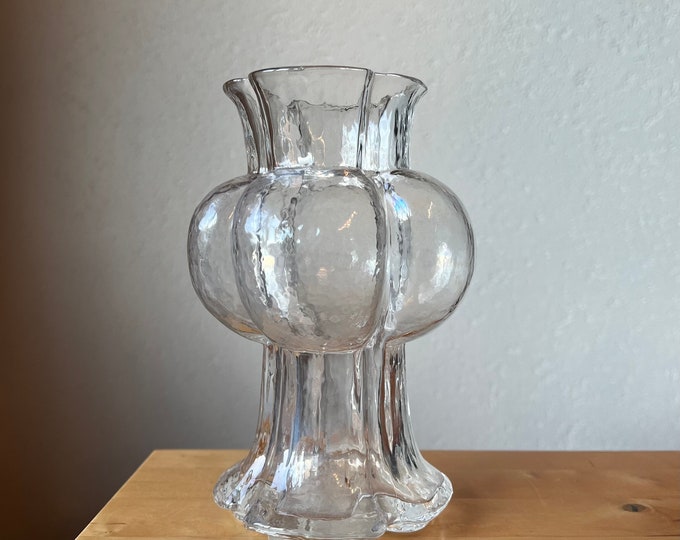 Vintage SEA Glasbruk Vase Glass Sweden Biörn Ramel 70s Design