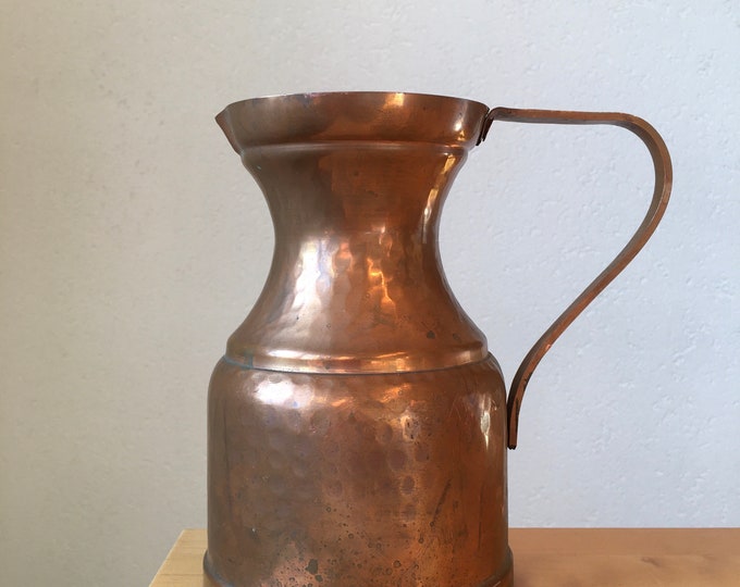 Vintage Copper Pitcher or Vase 1 Liter