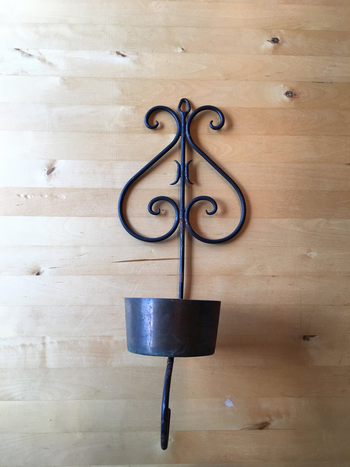 Vintage planter sconce hanging planter wall sconce Etsy
