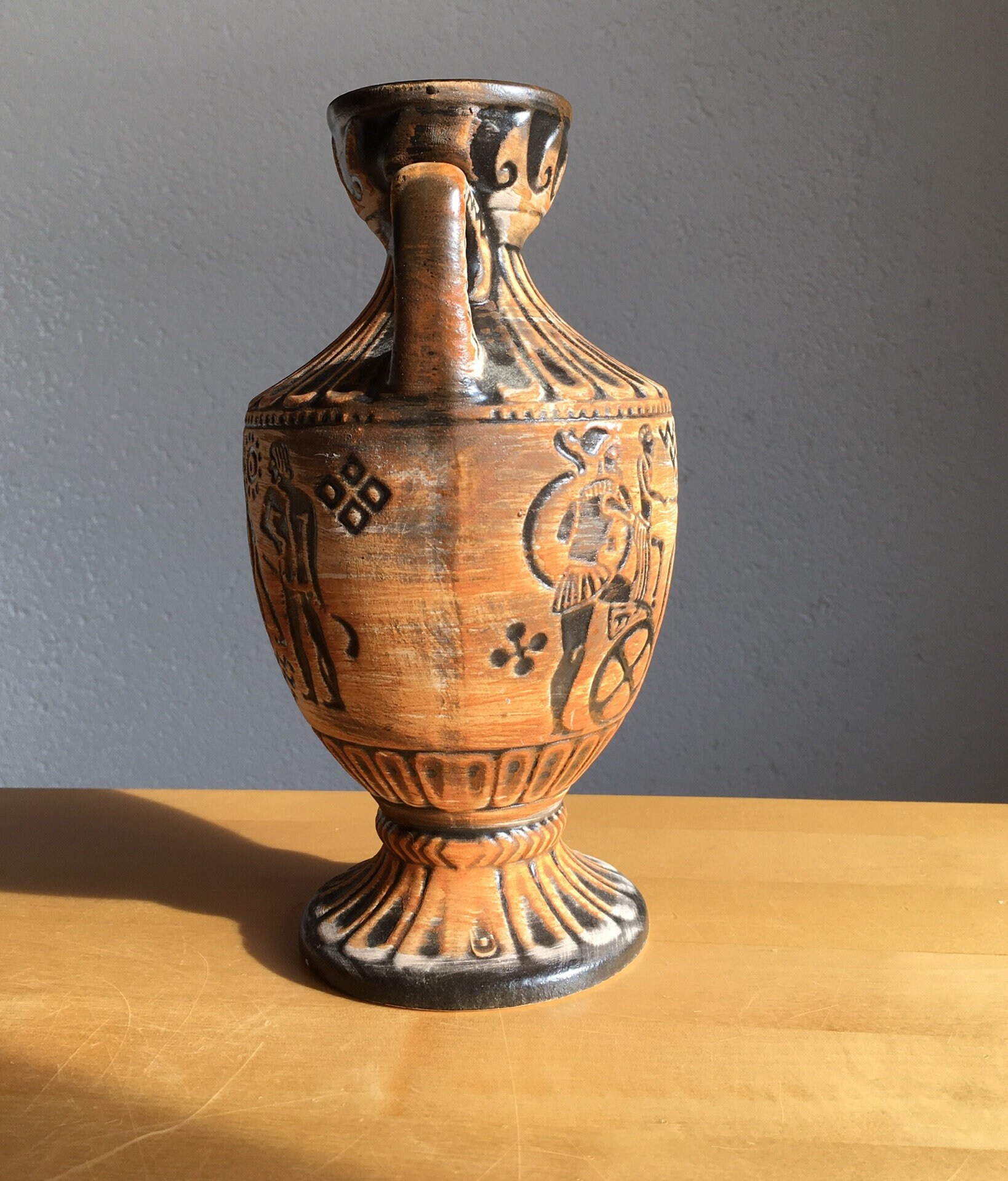 Greek style vase, Bay Keramik 91 20, West German pottery