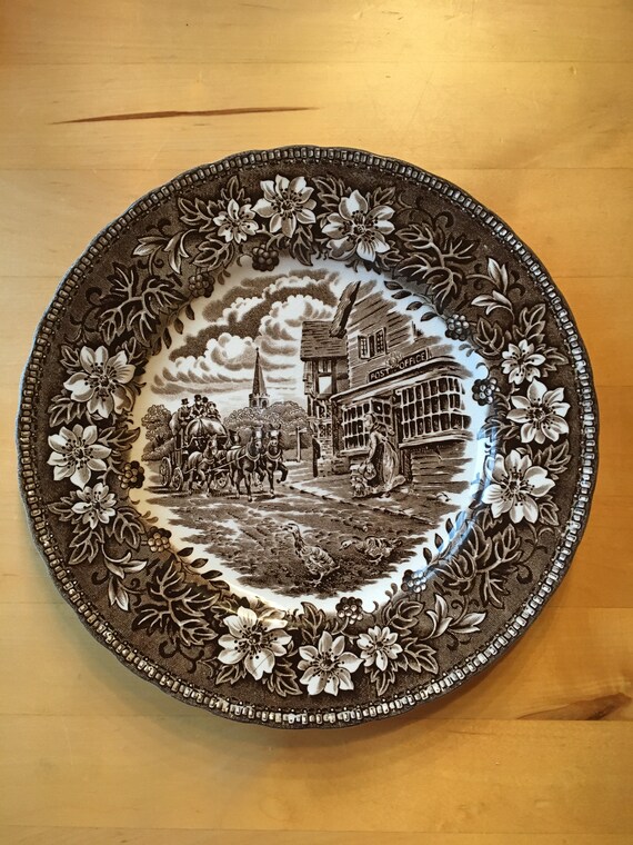 Royal Tudor Wareコーチングタバーン セット5絵皿 【公式通販】