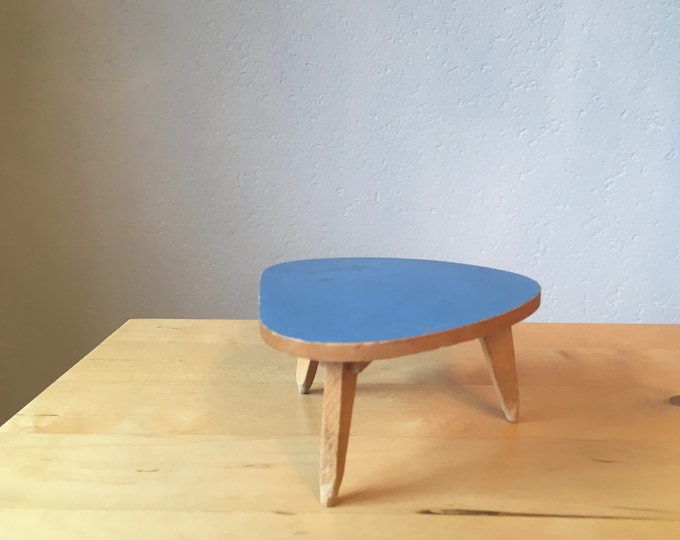 Vintage miniature kidney table, mid-century doll house table