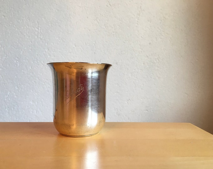 Silver/Silver Plated Cup Heidi Engraved