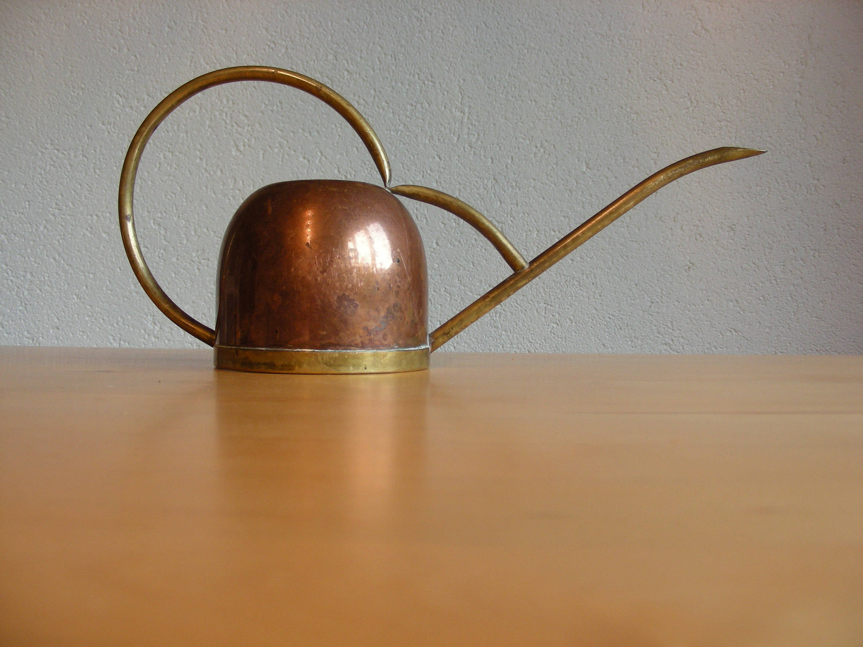 Vintage copper and brass watering can from Stockburger Germany
