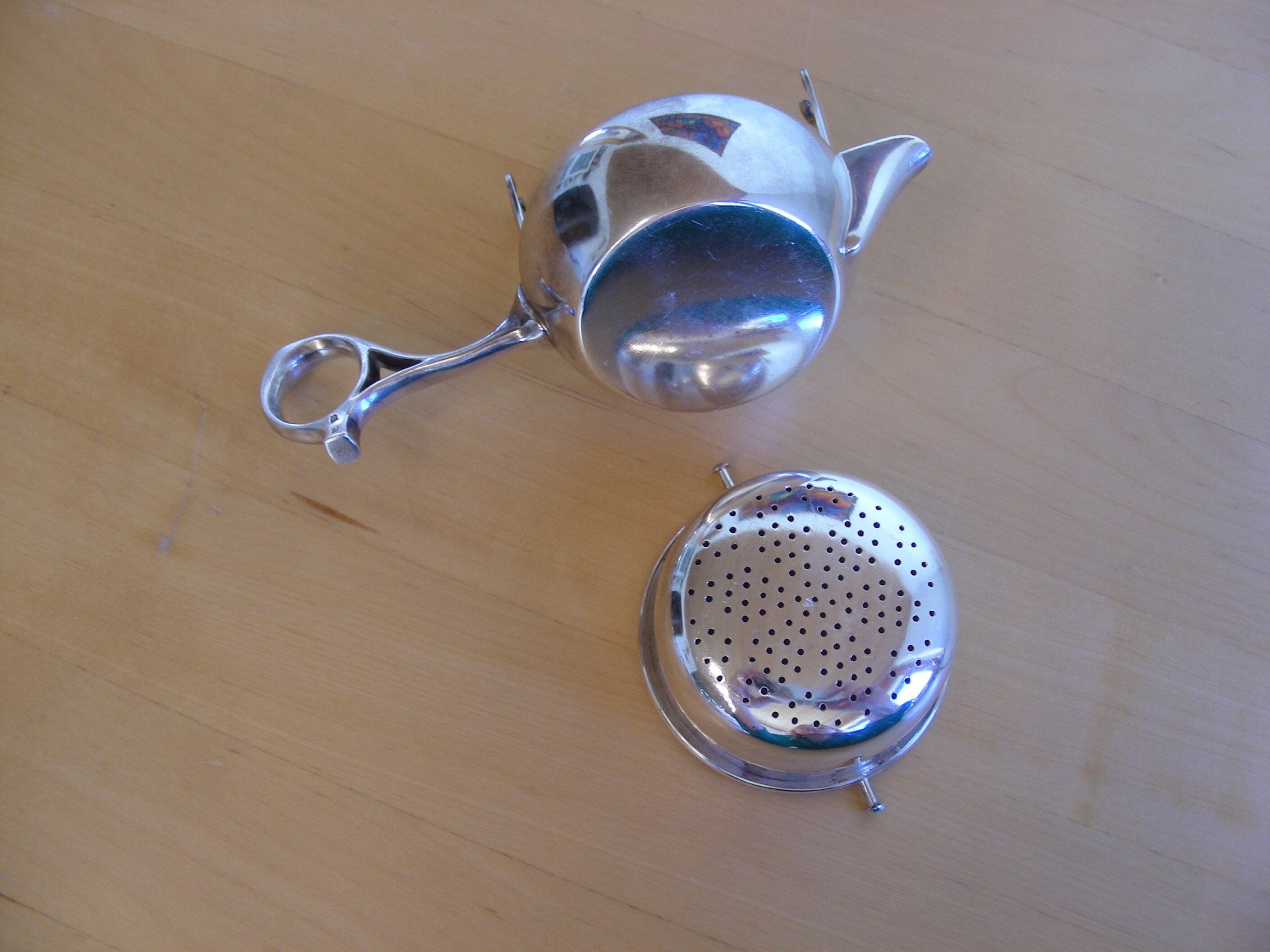 Vintage, Silver plated tea strainer, WMF