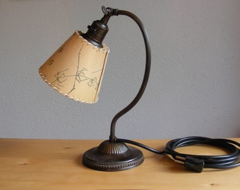 Mooie vintage koperen lamp