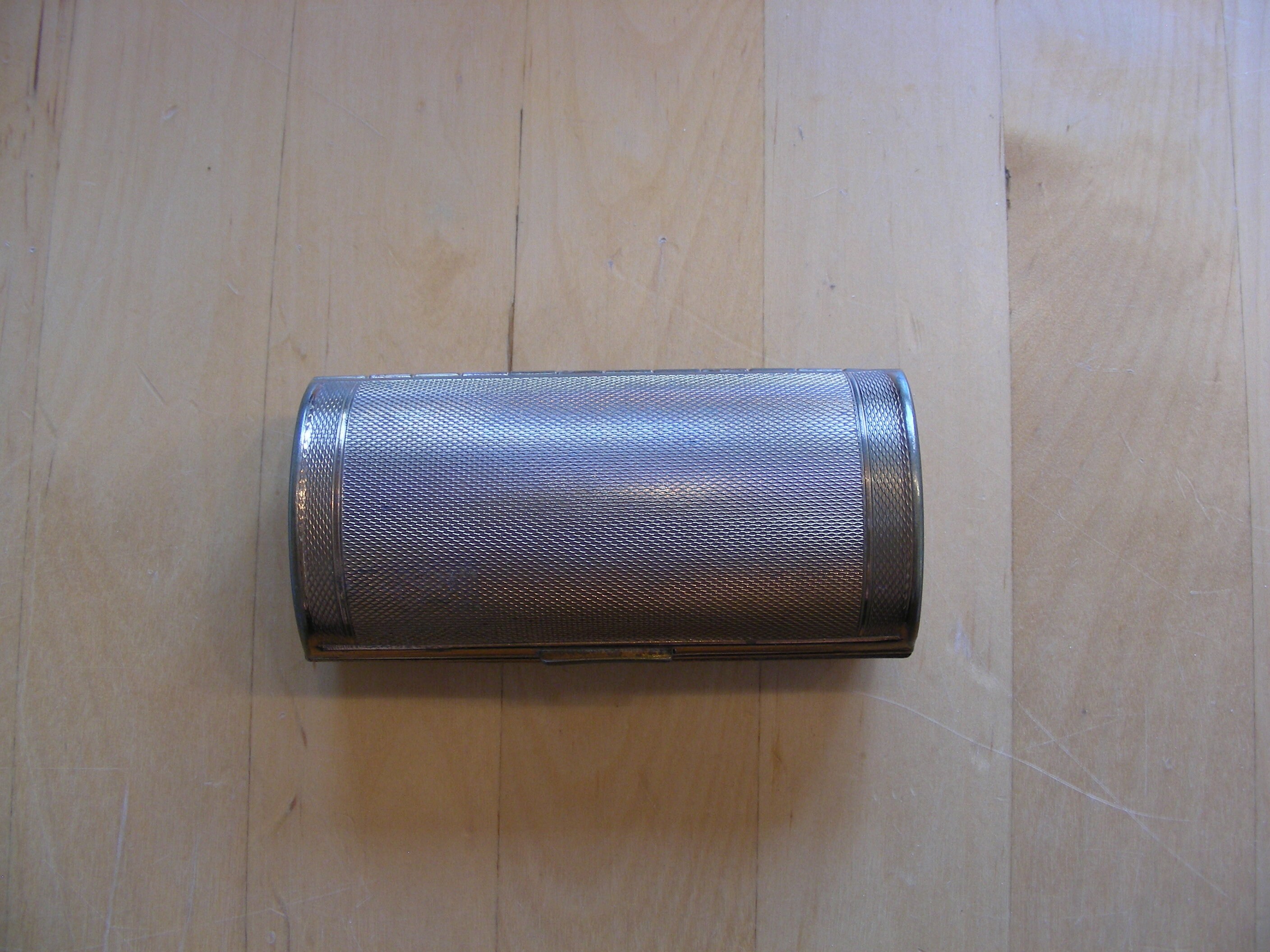 Vintage case, gold metal, glasses case