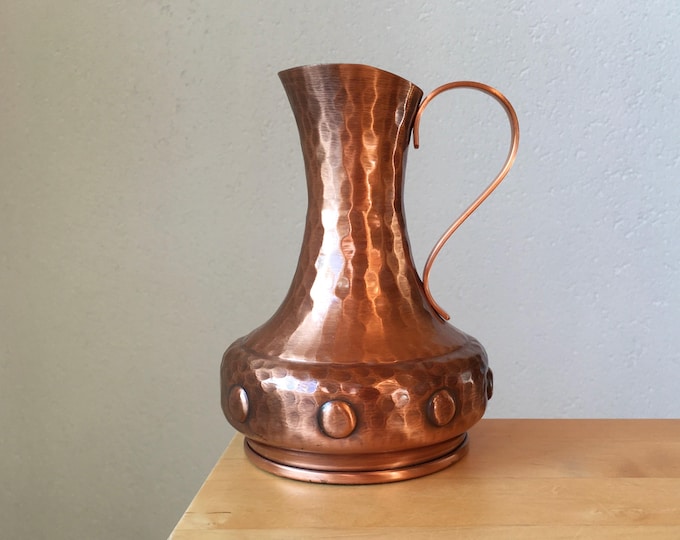 Copper Vase or Jug Mid Century Design MCM