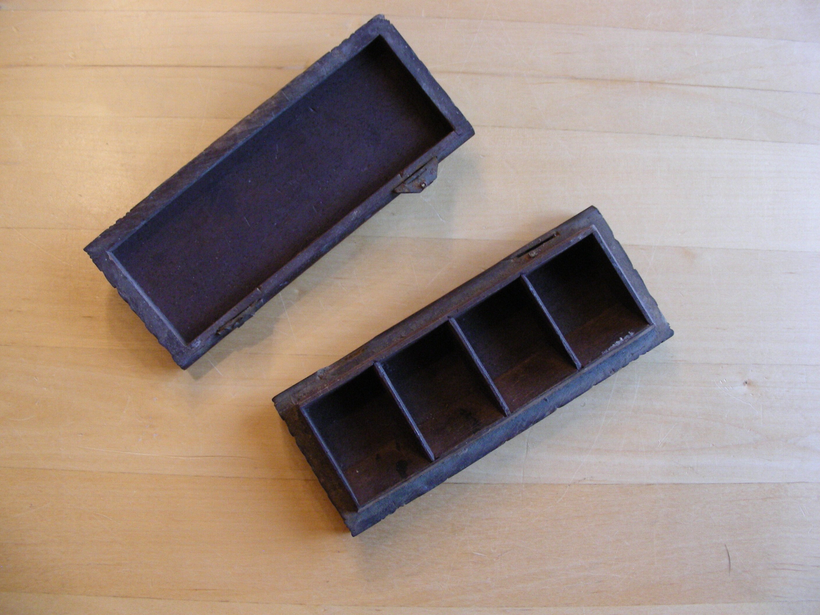 Vintage, hand carved stamp box from Brienz, Switzerland