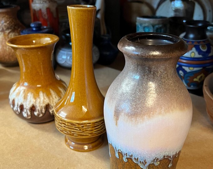 Set of Mid Century Vases Bay, Rössler, Scheurich