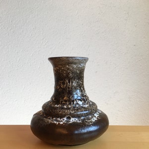 Fat Lava Vase West German Pottery