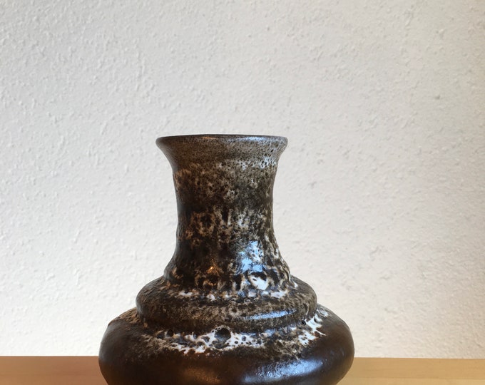 Fat Lava Vase West German Pottery