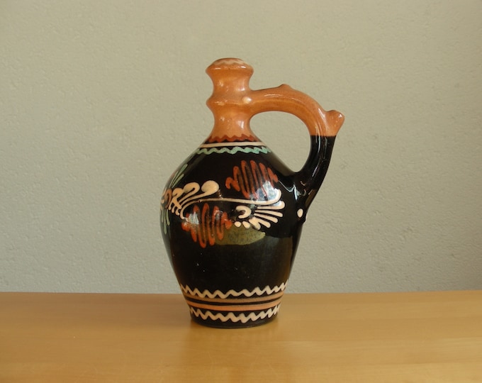 Vintage Bulgarian Water Whistle Pitcher