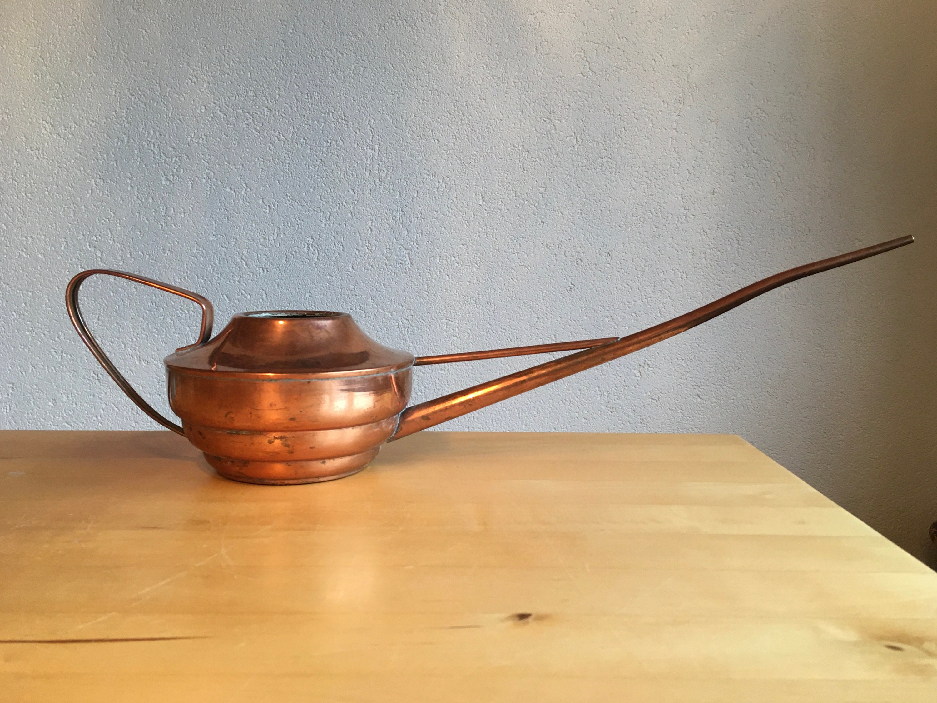 Midcentury copper watering can