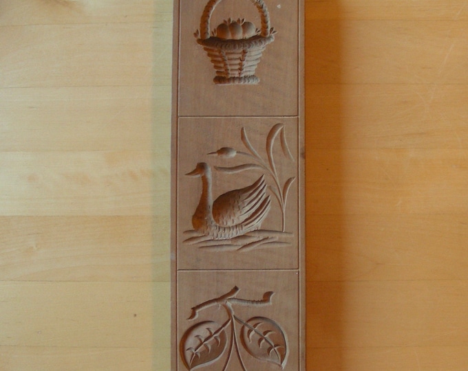 Hand Carved Wooden Springerle Cookie Form Swiss Made  Moulds