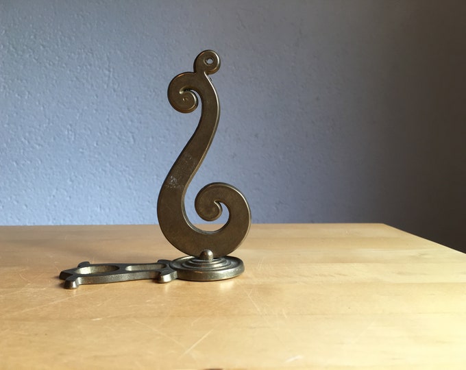 brass hook, planter hook, wall hook, plant hanger