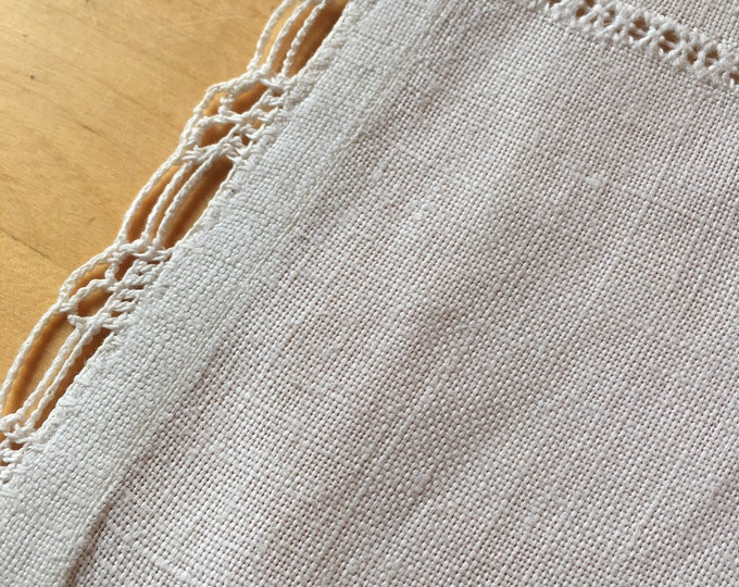 Brides Handkerchief, Embroidered Linen Wedding Handkerchief Bridal Gift