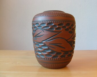 ESA SAWA  Vase 239 12 West German Pottery Mid Century Ceramics WGP Terracotta