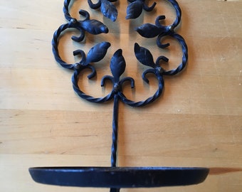 Vintage Iron Wall Sconce, Hanger For Pots or Candle Holder