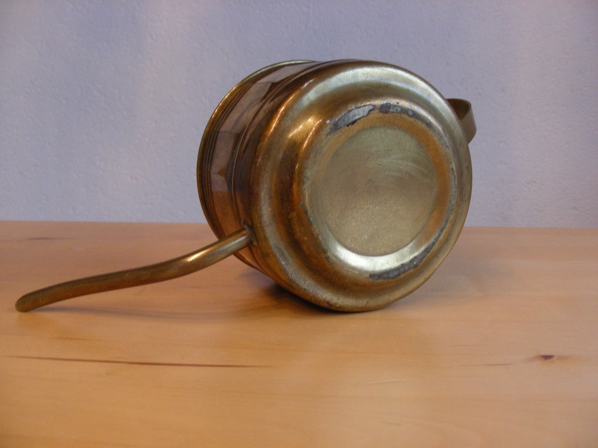 Small, vintage brass watering can
