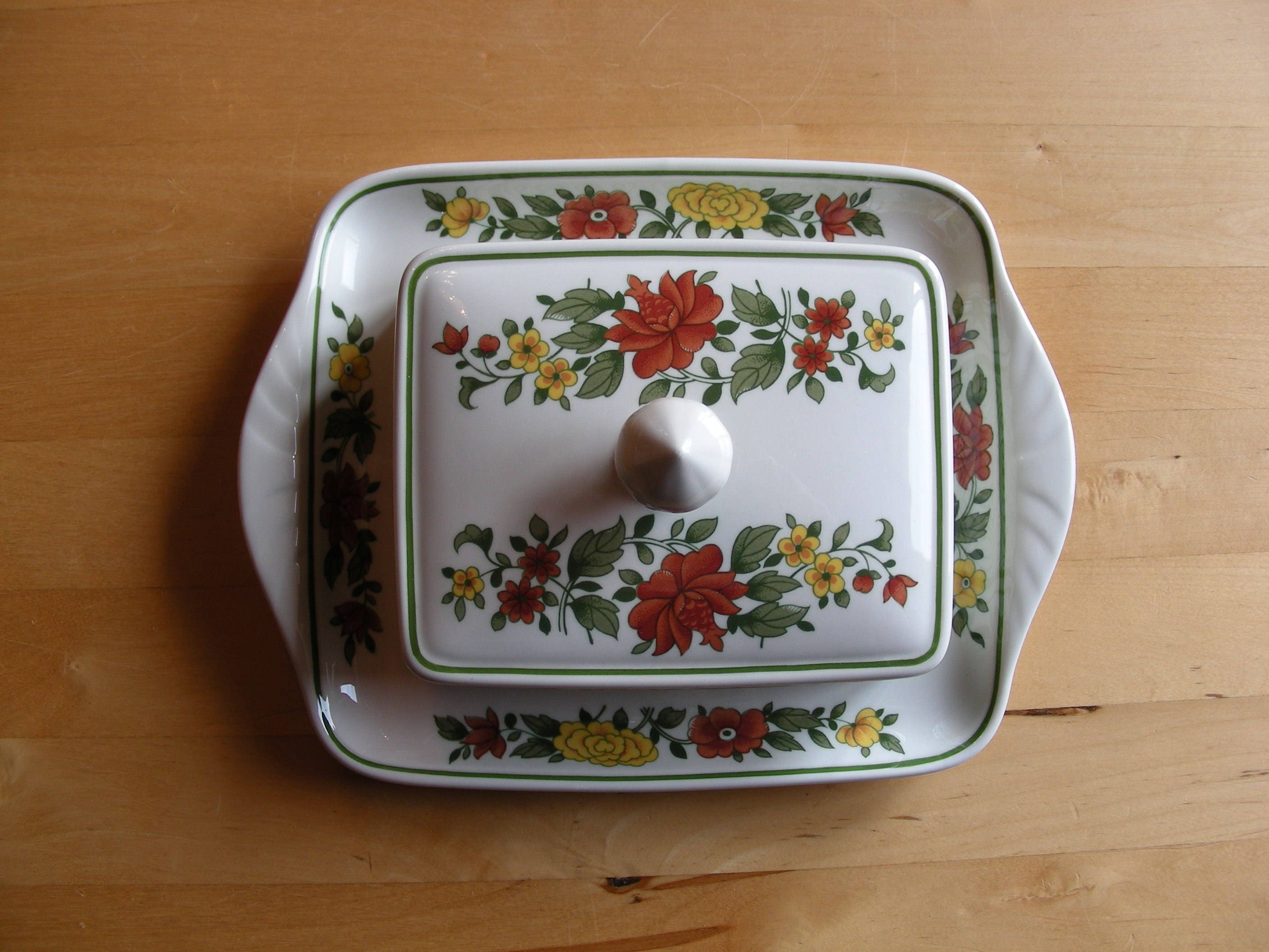 Villeroy and Boch Summer Day large rectangular butter dish