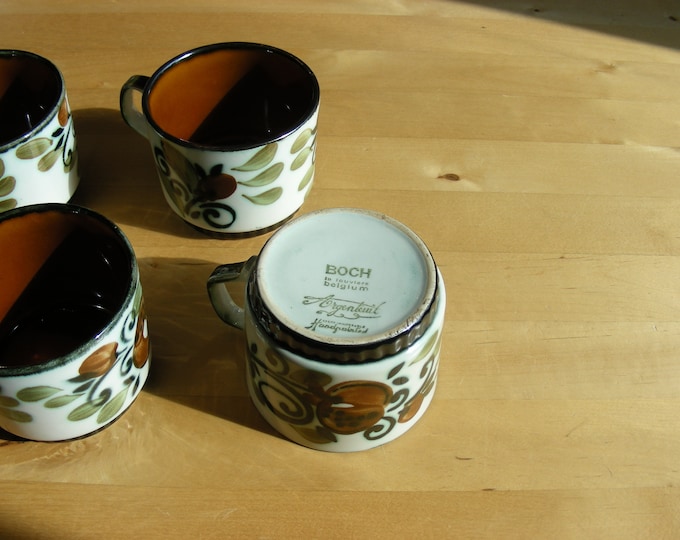 Villeroy and both Argenteuil Cups Set of Four Mid Century Design