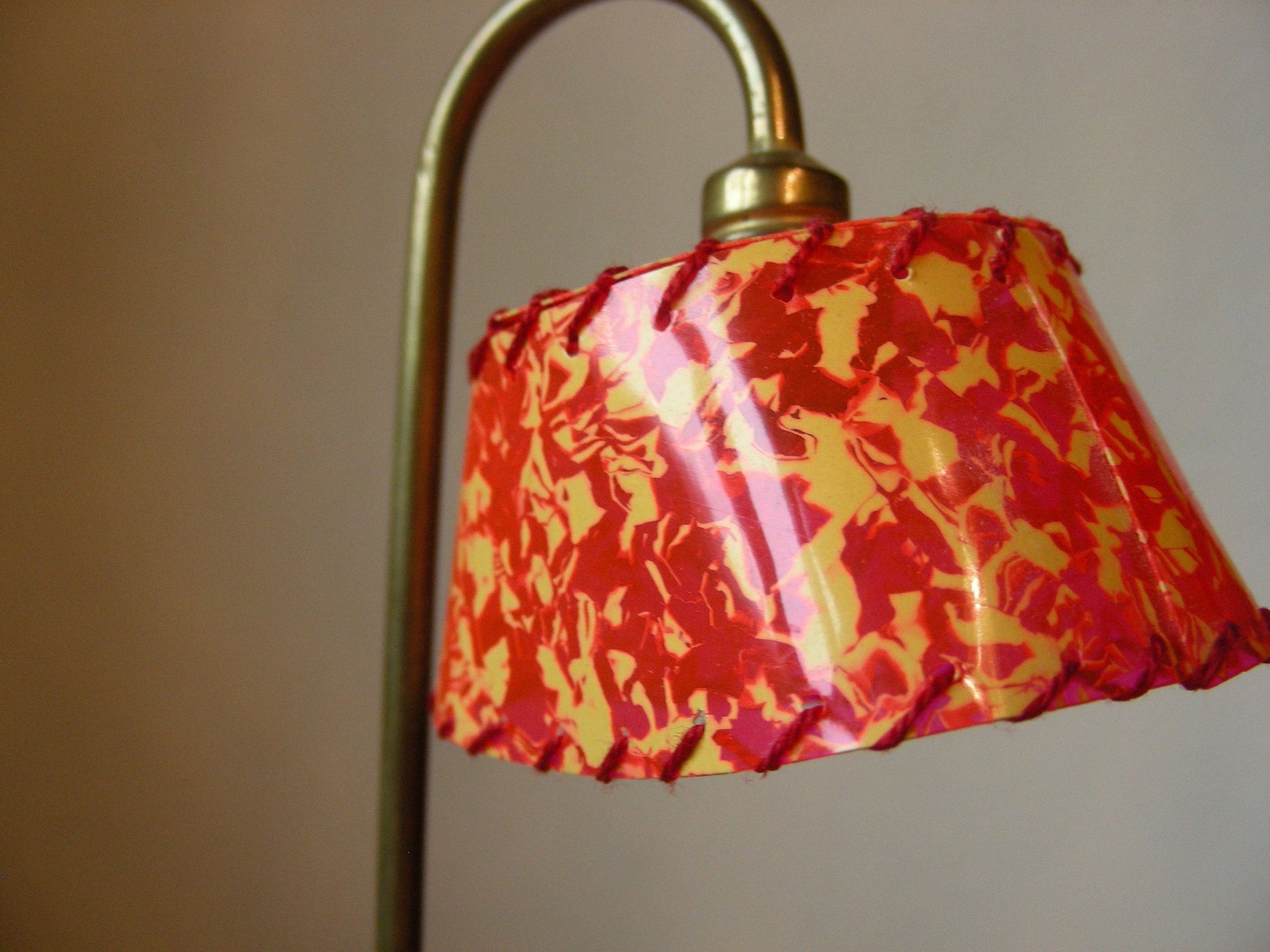 Mid century dollhouse lamp and table