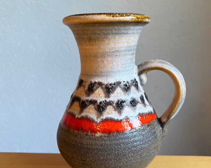 Austrian Mid Century Vase Fat Lava Era Jug