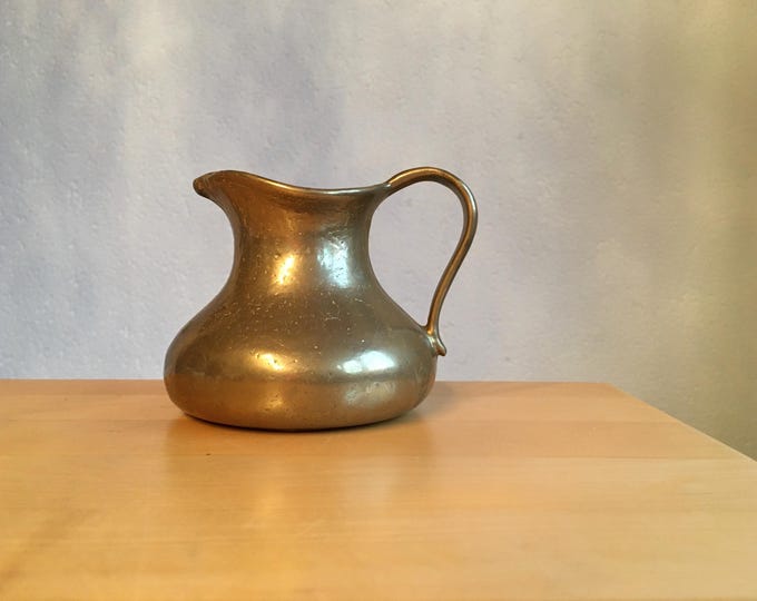 Small Brass Pitcher and Vase