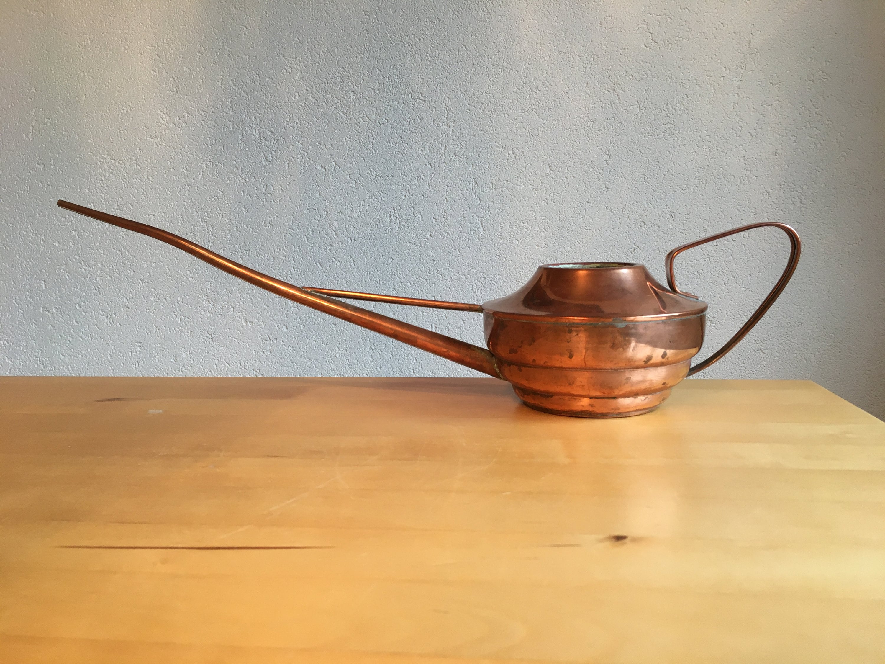 Midcentury copper watering can
