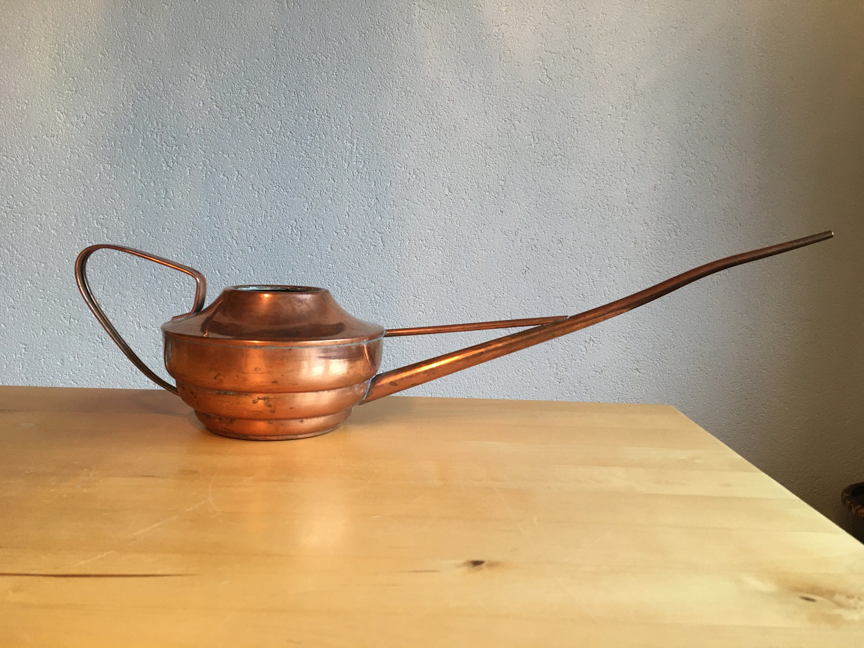 Midcentury copper watering can