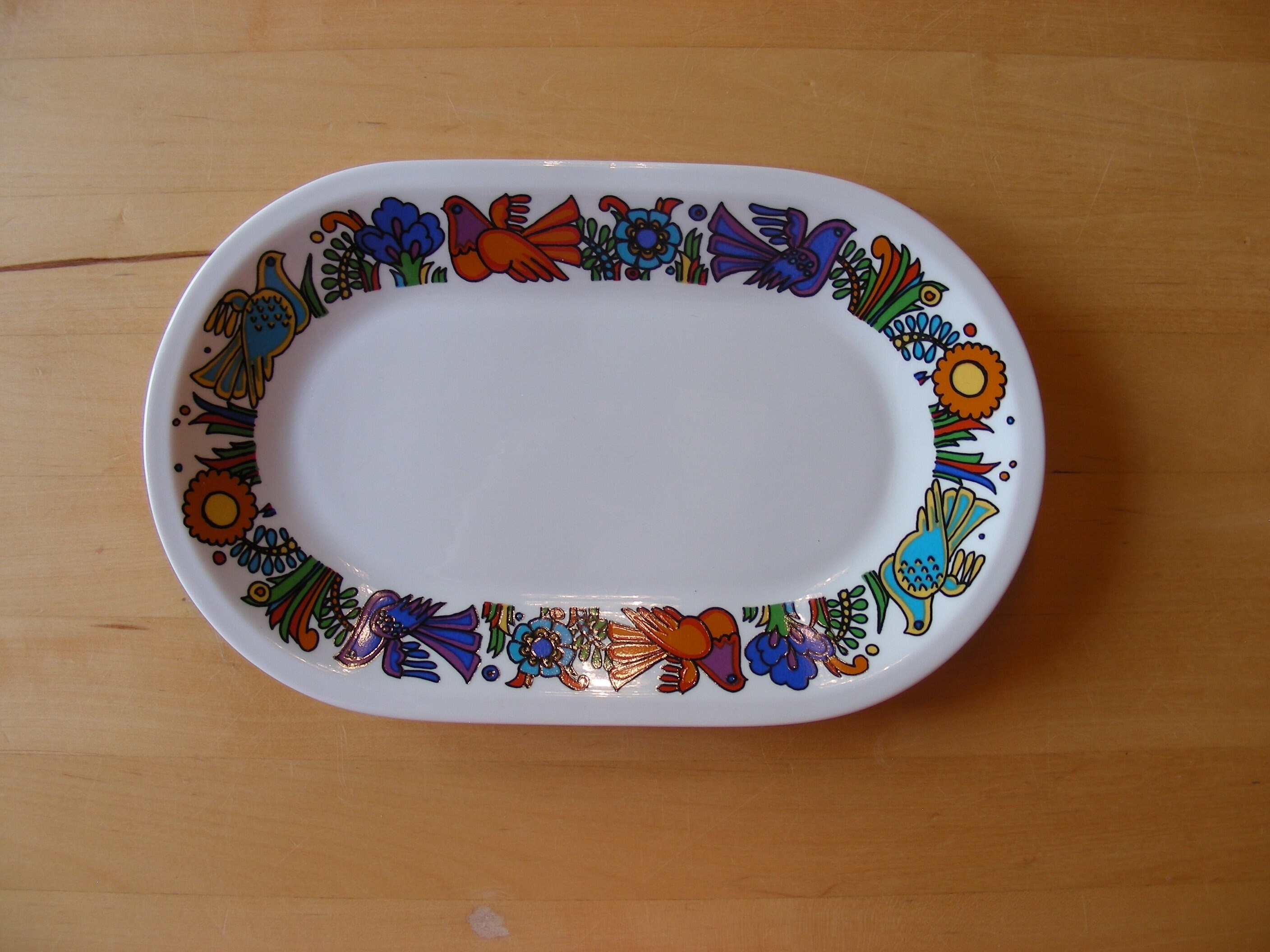 RESERVE FOR M Villeroy and Boch butter dish, Acapulco design, vintage piece