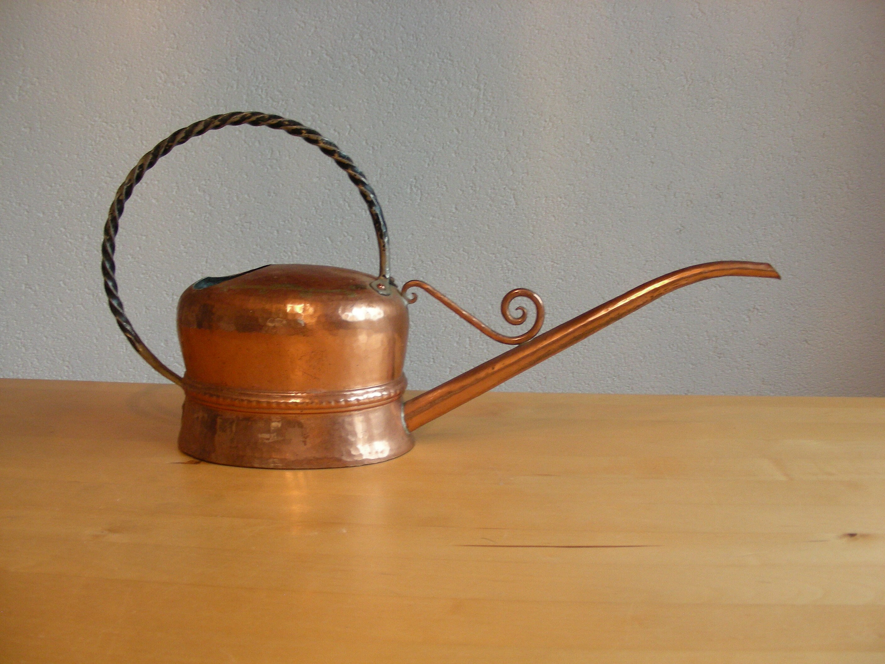 Vintage, midcentury, copper watering can