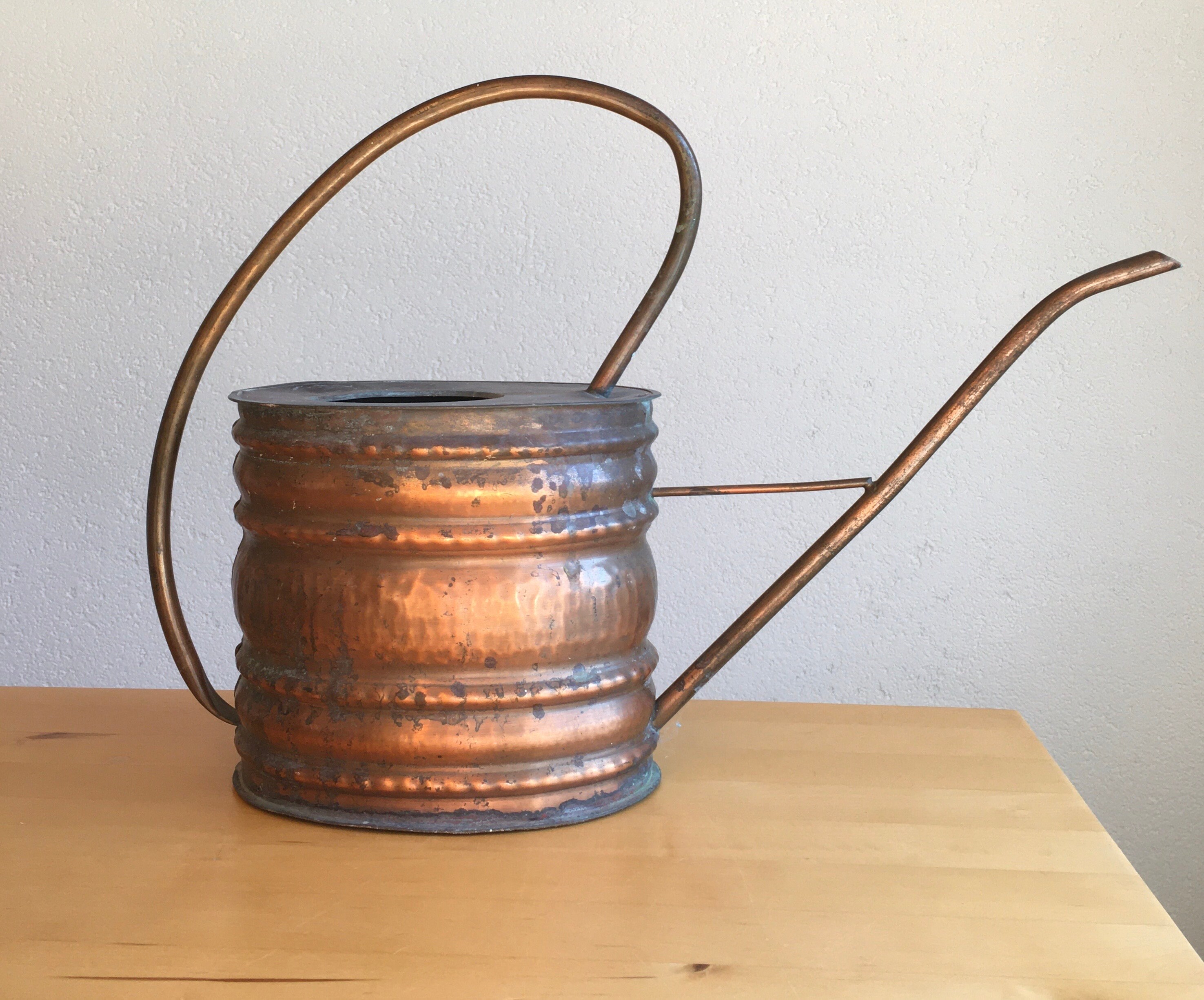 Vintage copper watering can larger size