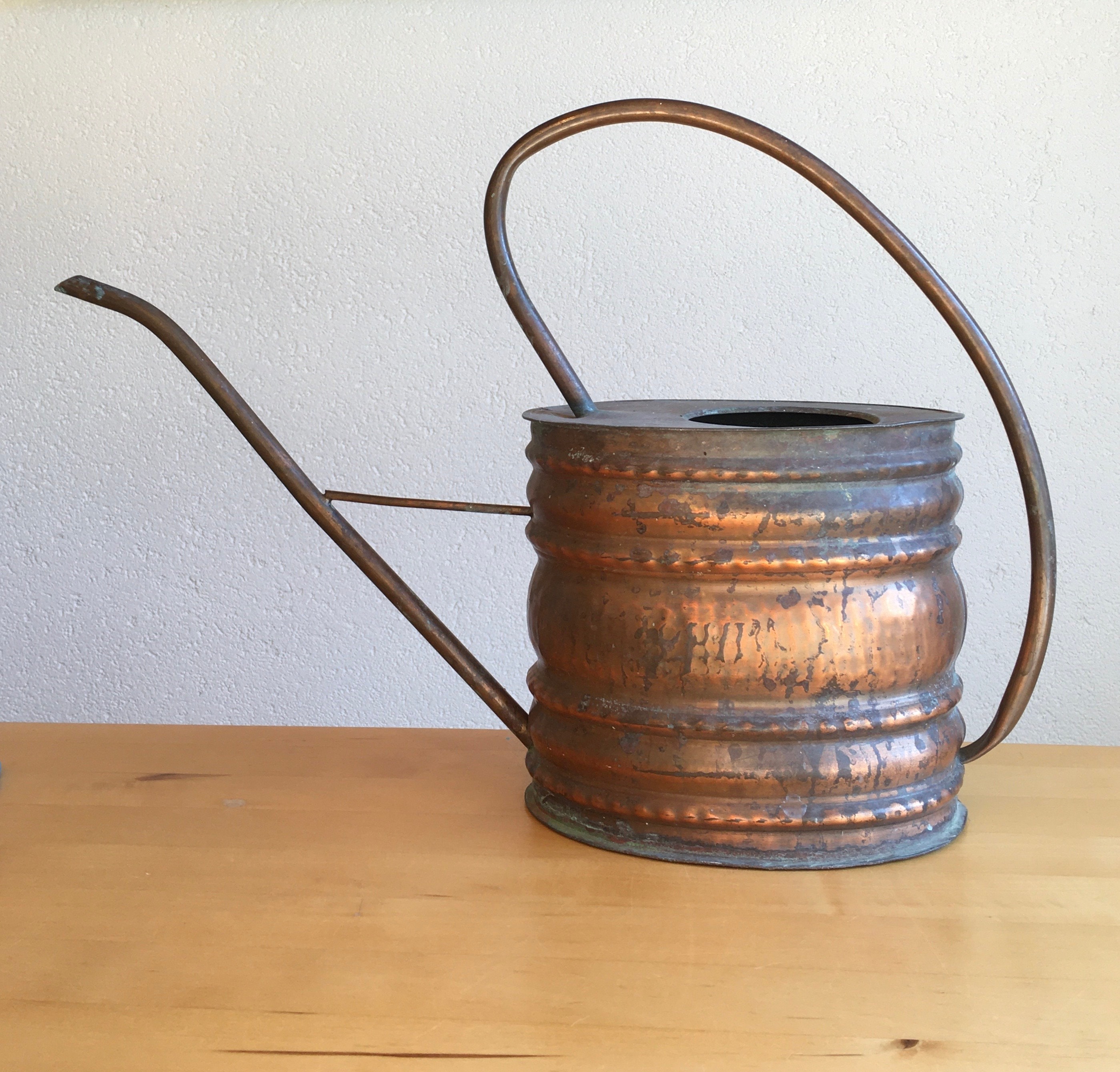 Vintage copper watering can larger size