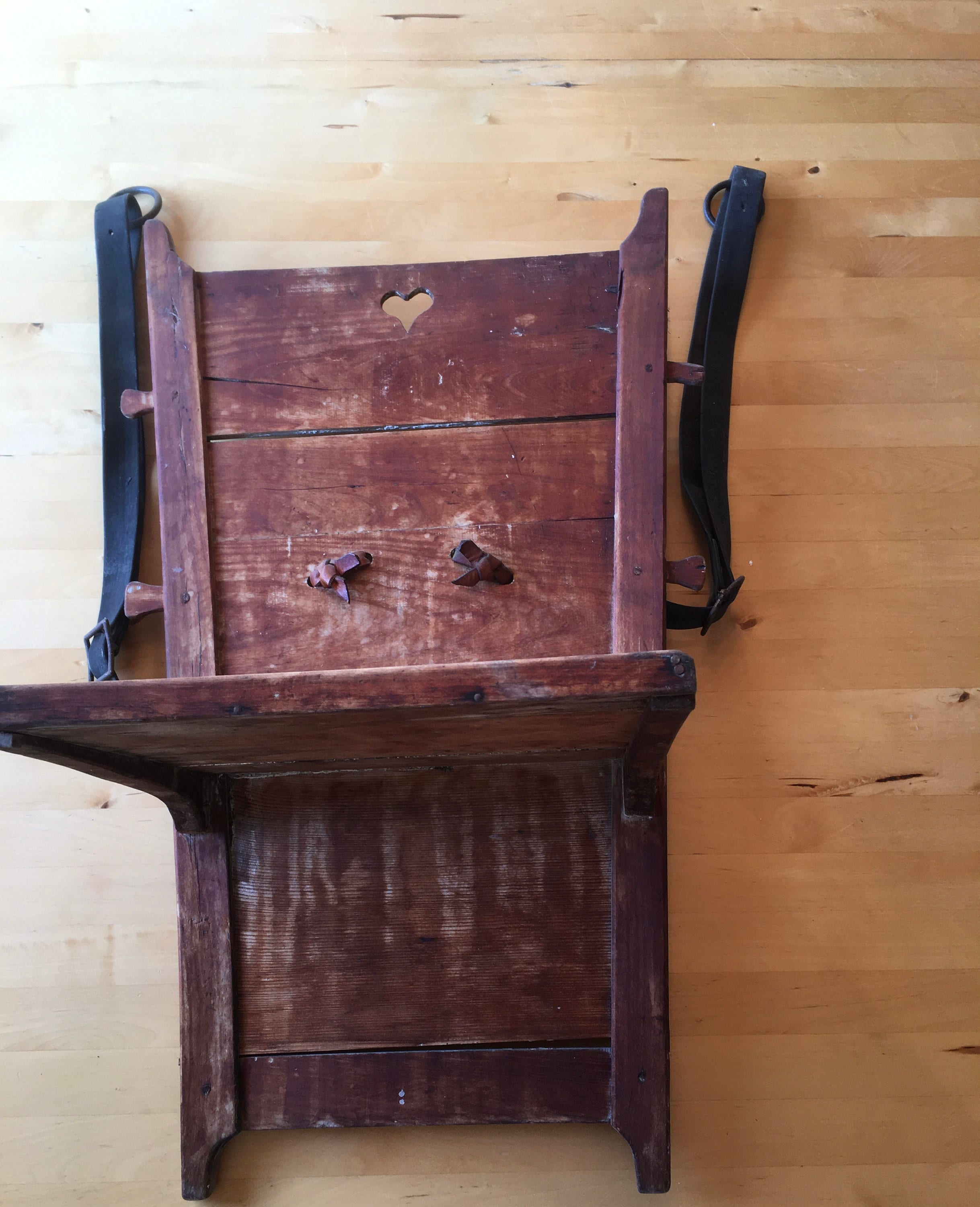 Antique Wooden Swiss Backpack Cheese Carrier Herders Wooden Backpack Shelf