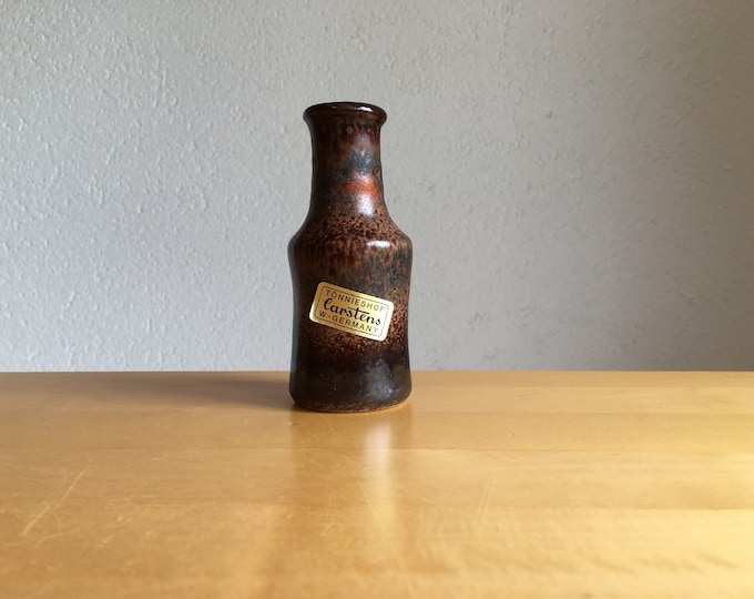 Small  Carstens Tonnieshof Vase West German Pottery WGP Mid Century
