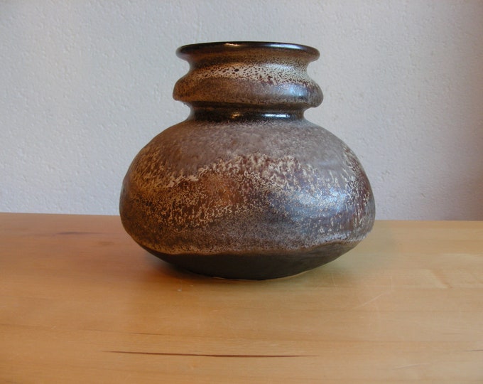 Vintage Ruscha 838 WGP West German Pottery Fat Lava Vase Mid Century Design