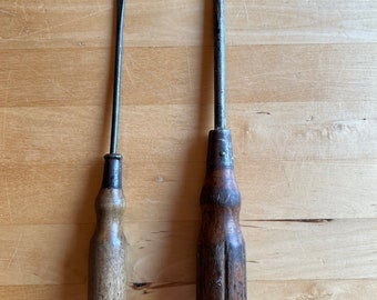 Set of Two Vintage Flat Head Screwdrivers