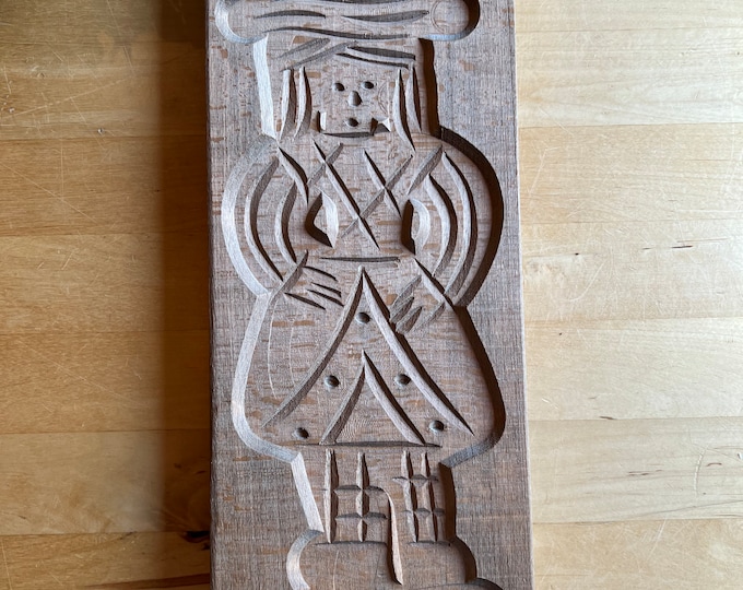 Hand Carved Dutch Wood Bakers Mould Gingerbread Mould Honey Cake Mould Biscuit Mould Speculaasplank