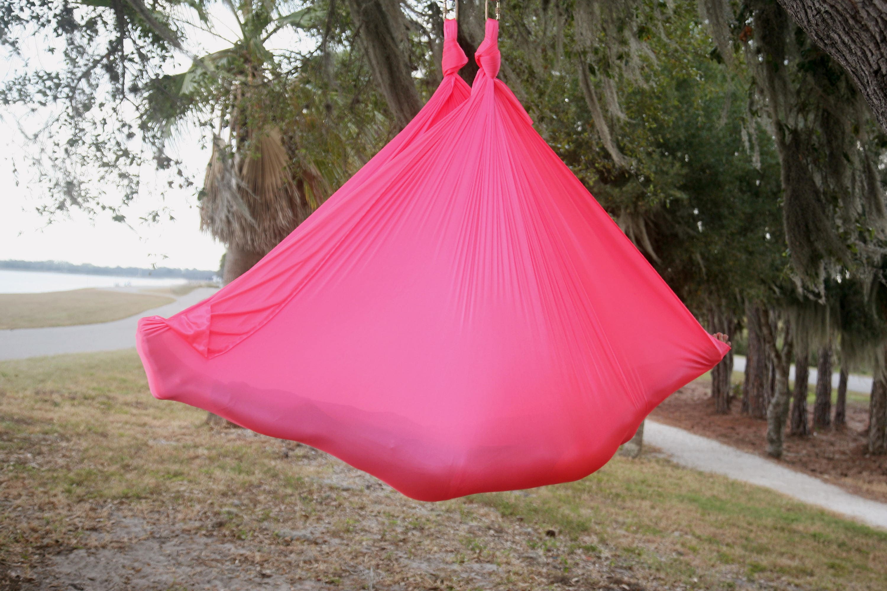 Quick Ship Coral Aerial Yoga Hammock