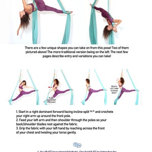 AERIAL SILKS BOOK: 91 Ways To Split on Silks Free Domestic Shipping image 5