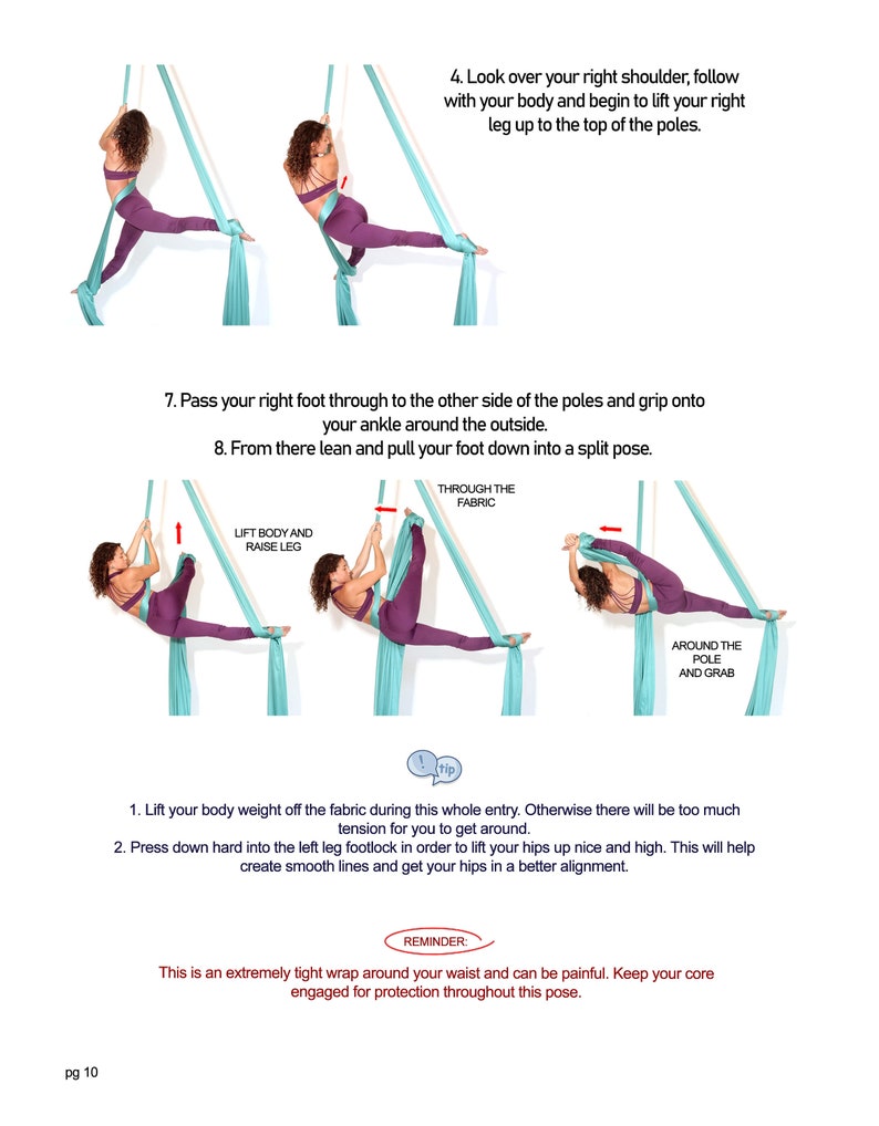 AERIAL SILKS BOOK: 91 Ways To Split on Silks Free Domestic Shipping image 6