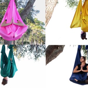 Low Stretch Yoga Hammocks & Kits Solid Colors image 9