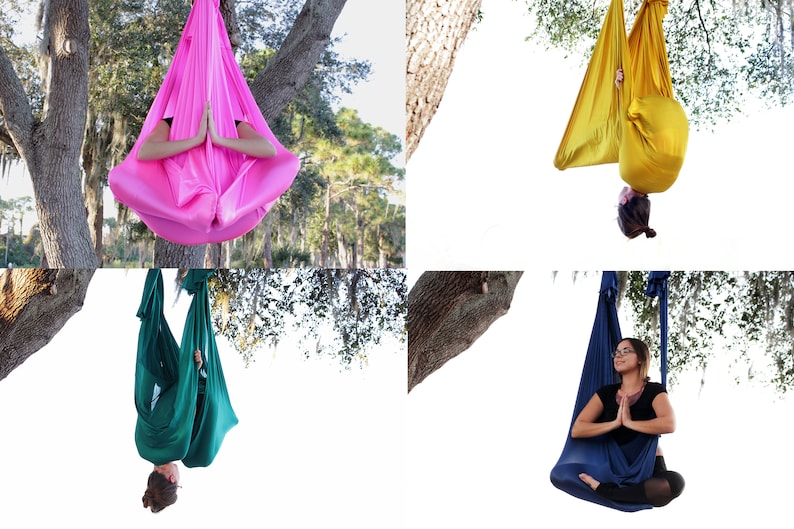 Low Stretch Yoga Hammocks & Kits Solid Colors image 9