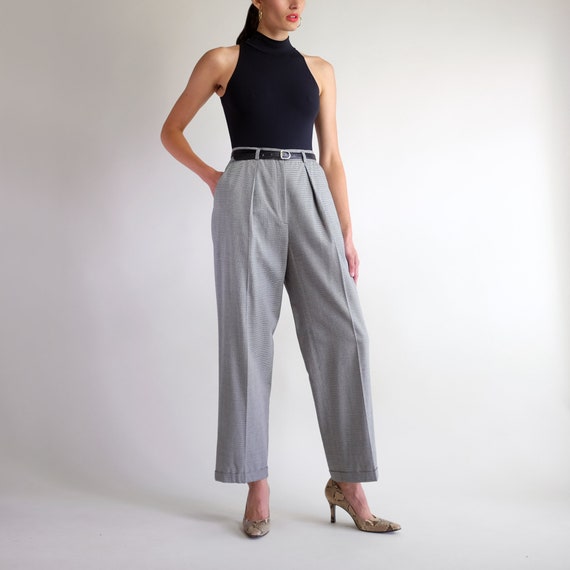 High Waisted Trousers Vintage 90s Pants 