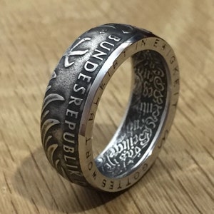 Germany Coin Ring Deutsche Deutschland German 5 Marks Etsy